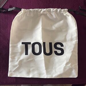 Tous White Drawstring Bag